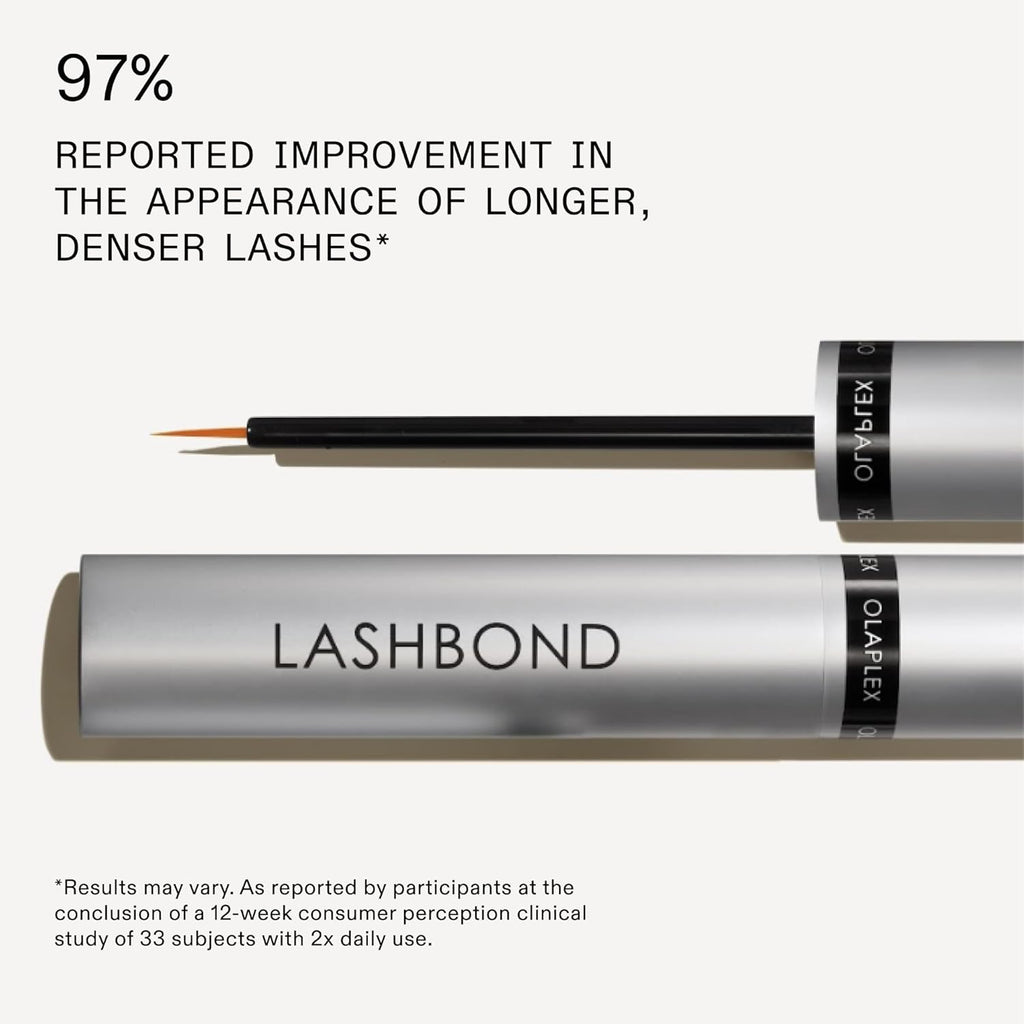 Lashbond Building Serum, Clear Eyelash Enhancing Serum for Natural, Longer, Healthier, Thicker, Fuller-Looking Lashes, Daily Use, Results in Little as 2 Weeks, 0.15 Fl Oz