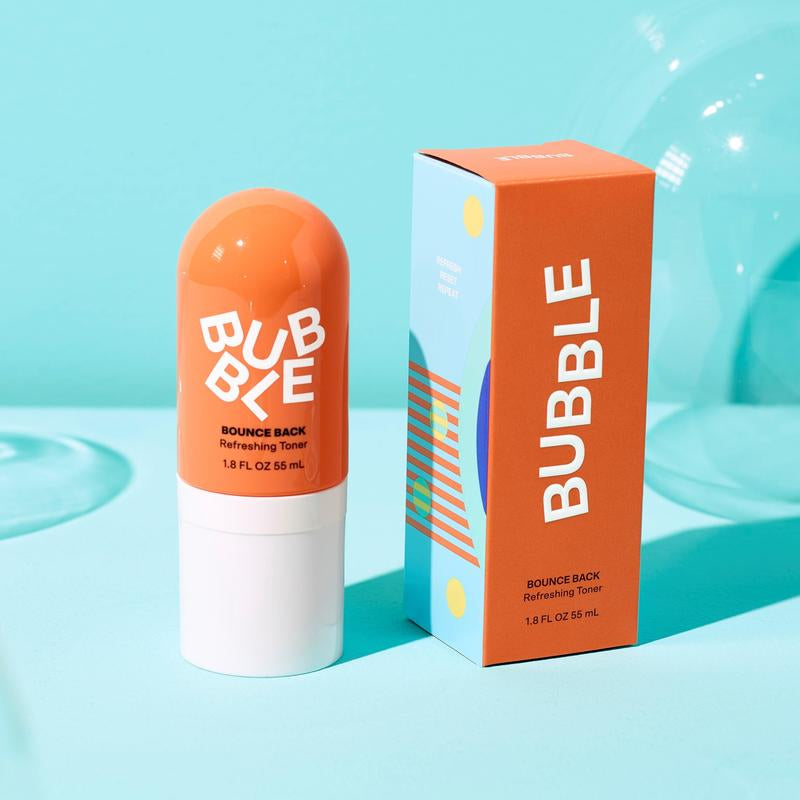 Bubble Skincare Bounce Back Balancing Facial Toner Mist - Hydrating Toner Spray + Pore Minimizer Made with Sea Water and Niacinamide to Help Improve Texture & Radiance