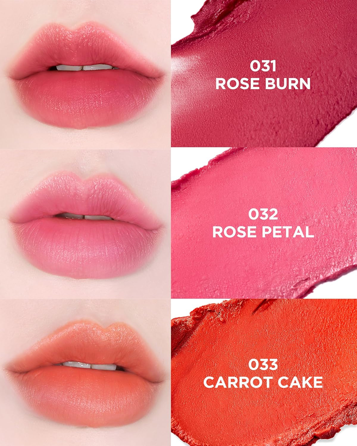 [] Powder Cream Lip Balm 032 Rose Petal 0.67 Oz / 19G | Soft Matte Velvet Type Vegan Lip Balm & Creamy Powder Texture without Exfoliation, Mother'S Day