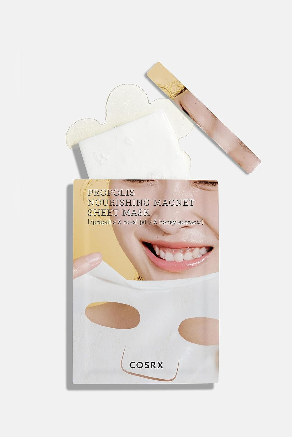 Propolis Nourishing Sheet Mask 10 EA, Soothing & Plumping Honey Serum, Leave-On Face Mask for Healthy Glow & Deep Moisture, Not Tested on Animals, No Parabens, No Sulfates, Korean Skin Care