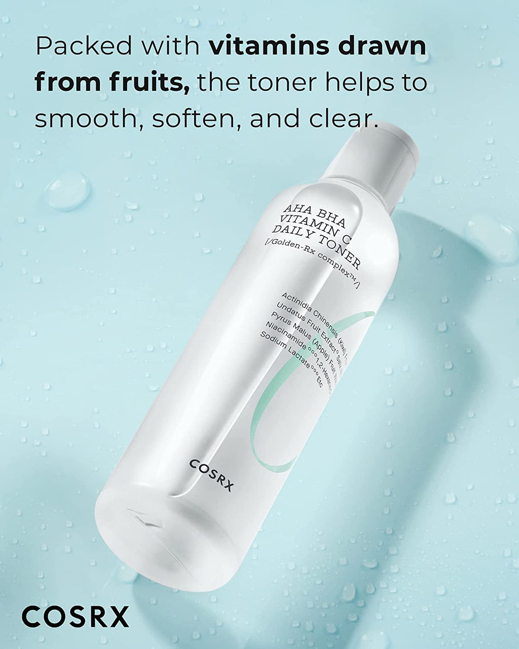 ABC Daily Toner, Korean Toner for Day & Night with AHA, BHA, & Vitamin C, Refreshing Exfoliating Toner for Clean Radiant Skin, Korean Skin Care, 150Ml, 5.07 Fl.Oz