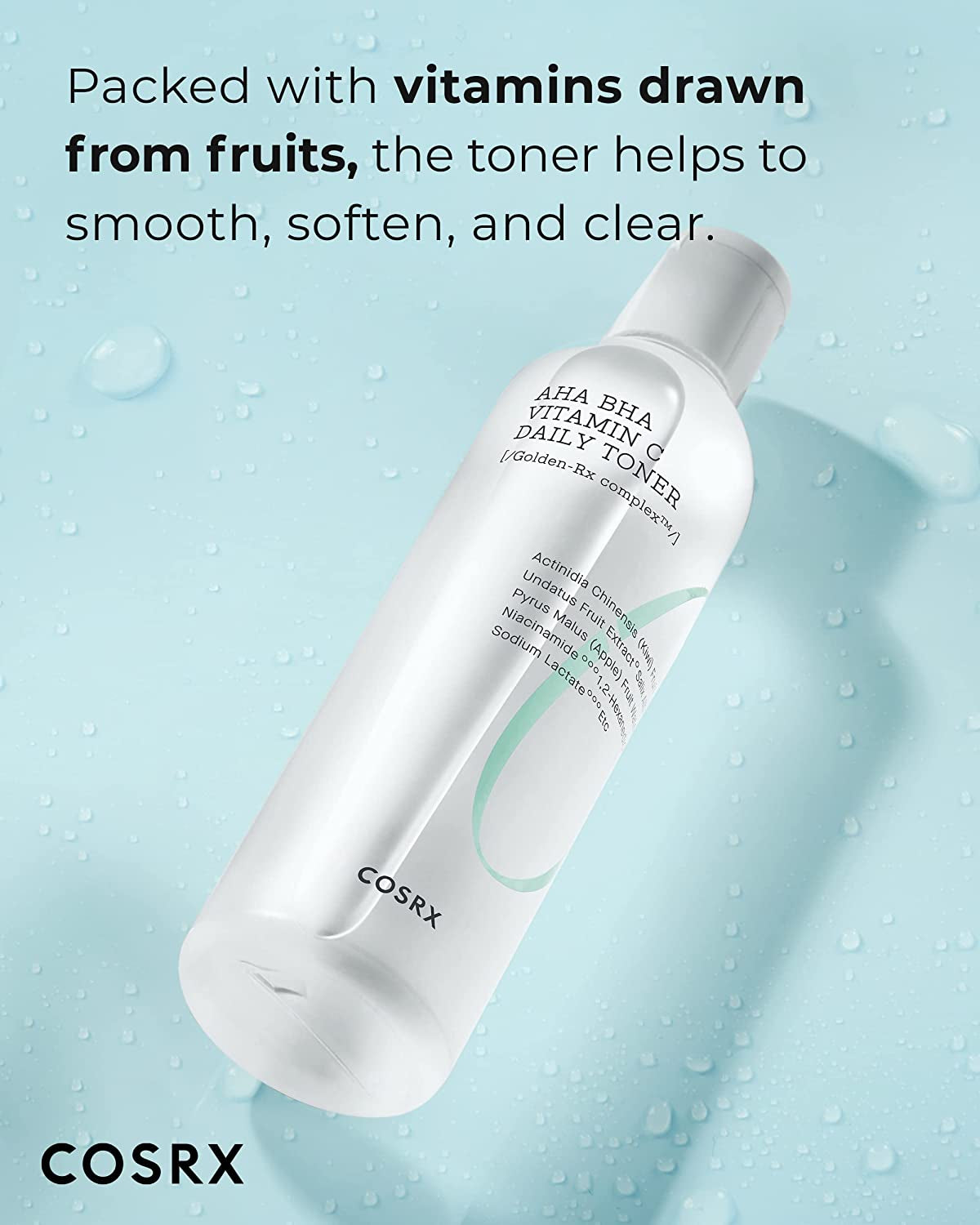 ABC Daily Toner, Korean Toner for Day & Night with AHA, BHA, & Vitamin C, Refreshing Exfoliating Toner for Clean Radiant Skin, Korean Skin Care, 150Ml, 5.07 Fl.Oz