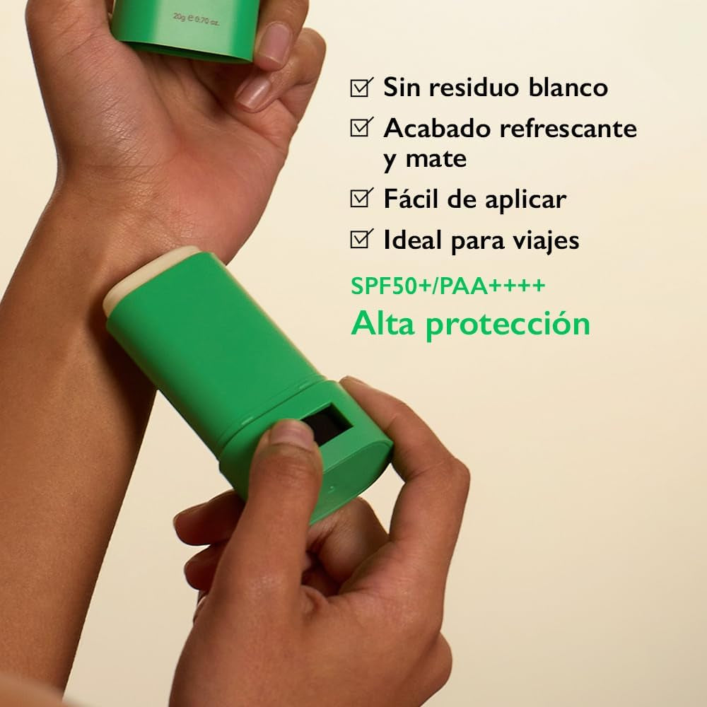 Haruharu Wonder Black Bamboo Daily Soothing Sun Shield - Protector Facial 50+SPF Uso Diario En Stick, Acabado Mate Y Refrescante, Todo Tipo De Pieles