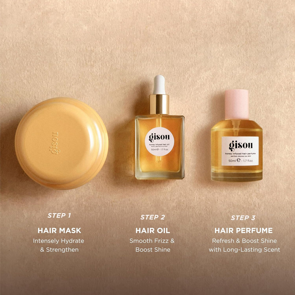 Honey Infused Hair Oil, Award-Winning Hydration, Frizz Control & Shine Treatment, Mirsalehi Honey & Botanical Oils, Heat Protection up to 450°F, Lightweight Non-Greasy Oil for All Hair Types​