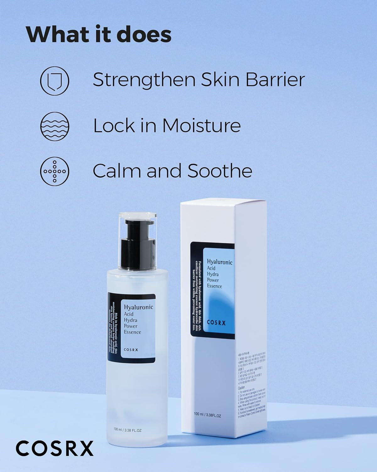 Hyaluronic Acid Toner, 3.38 Fl.Oz / 100Ml, for Dry Skin, Lightweight Daily Essence, Day and Night, Korean Skin Care, Animal Testing Free, Paraben Free