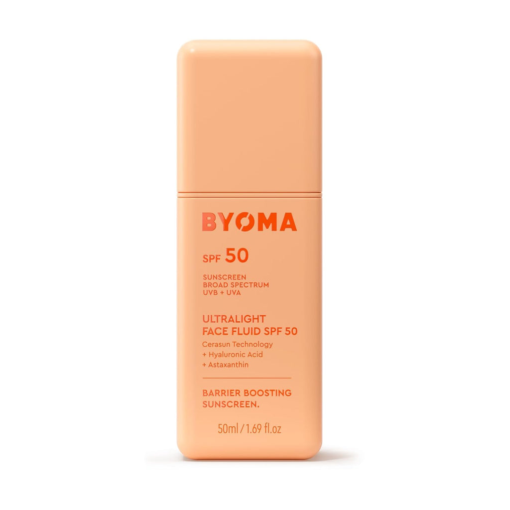 SPF 50 Face Fluid - Ultra-Lightweight Facial Sunscreen for All Skin Tones - Luminous Glow, No White Cast - SPF Moisturizer Strengthens Skin Barrier - 1.69 Fl.Oz