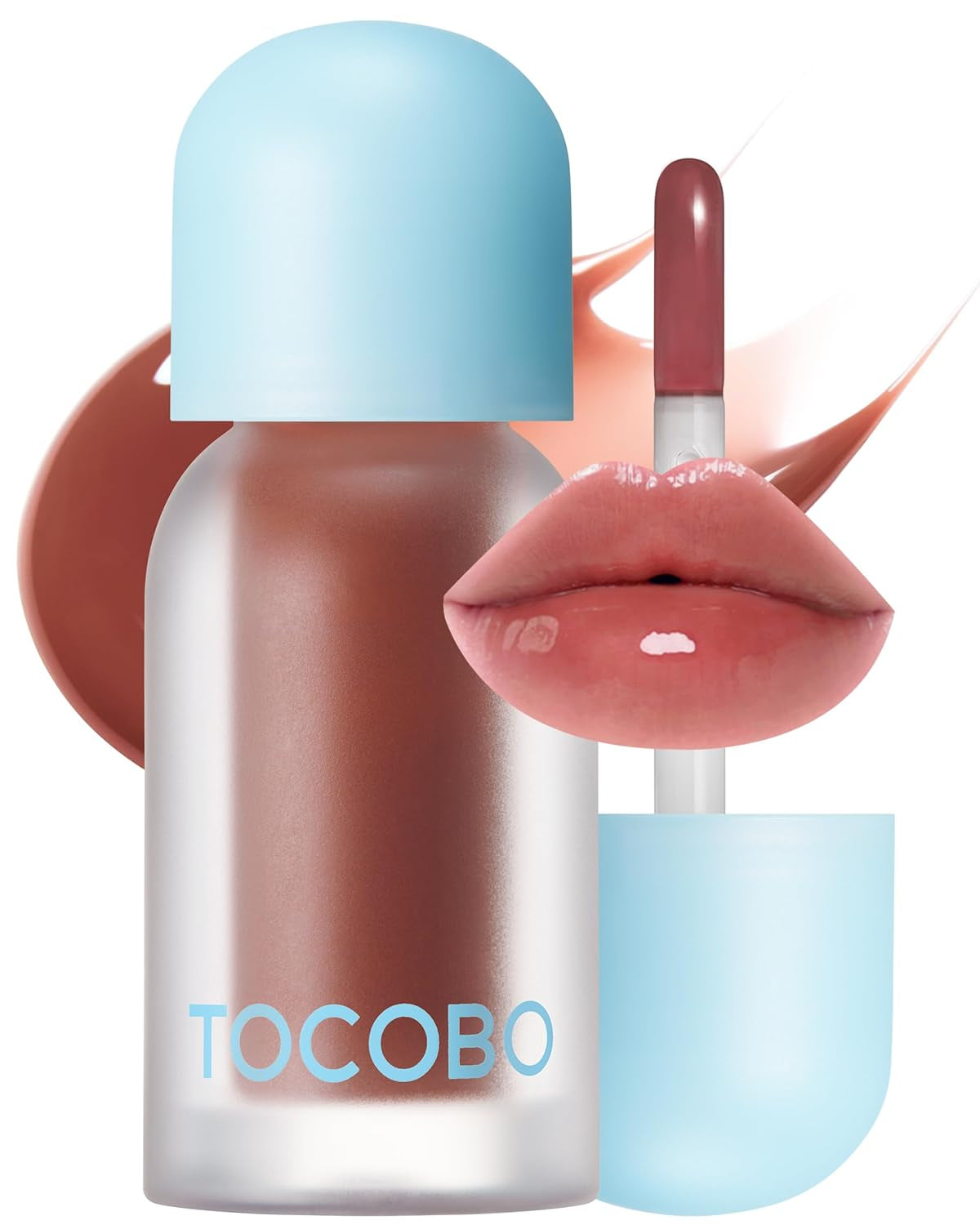 Juicy Berry Plumping Lip Oil 13 Choco Berry – Korean Vegan Hydrating Lip Oil with Plant Oils for High Shine Gloss - Non Sticky Formula for All Skin Tones, 0.12 Fl.Oz.
