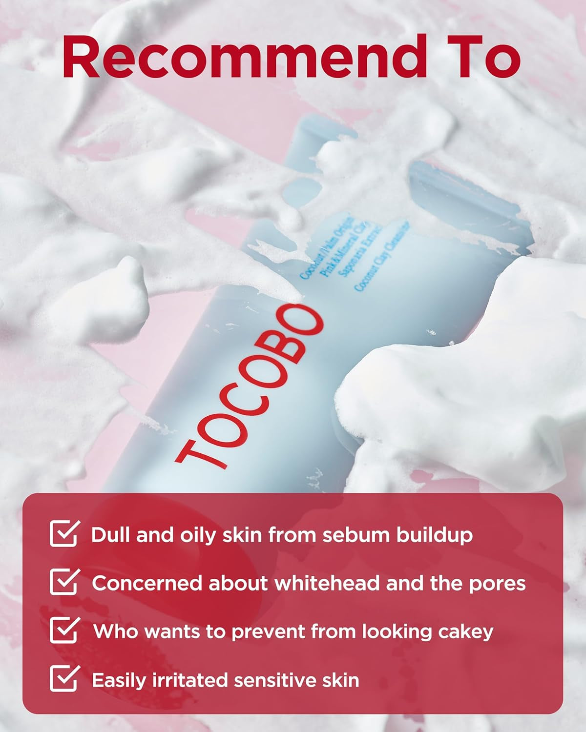 TOCOBO Coconut Clay Cleansing Foam (150 Ml)