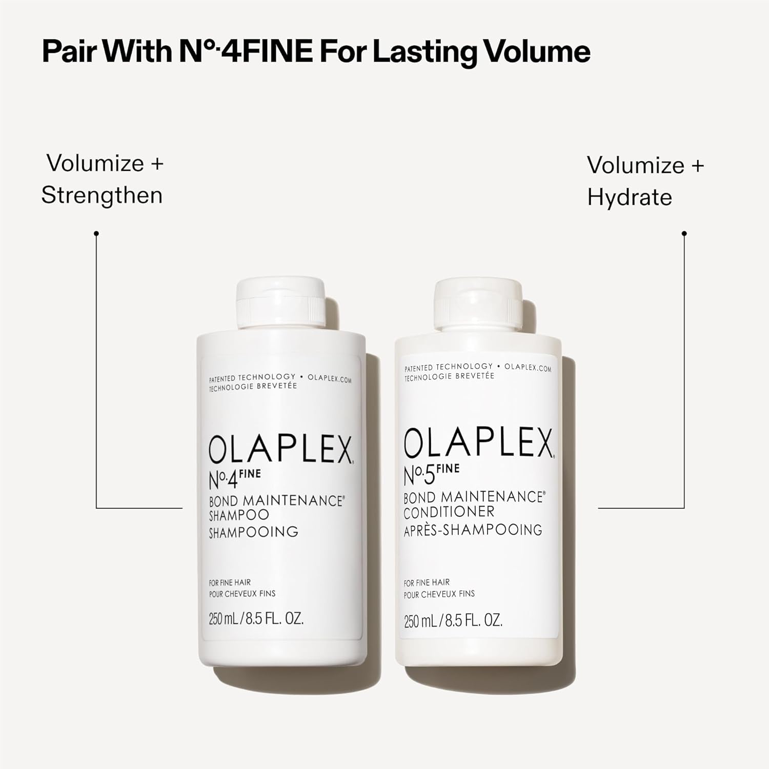 Nº.5 FINE Bond Maintenance Conditioner, Weightless, Clinically Proven Fine Hair Conditioner to Hydrate & Help Build Lasting Volume (8.5 Fl Oz)