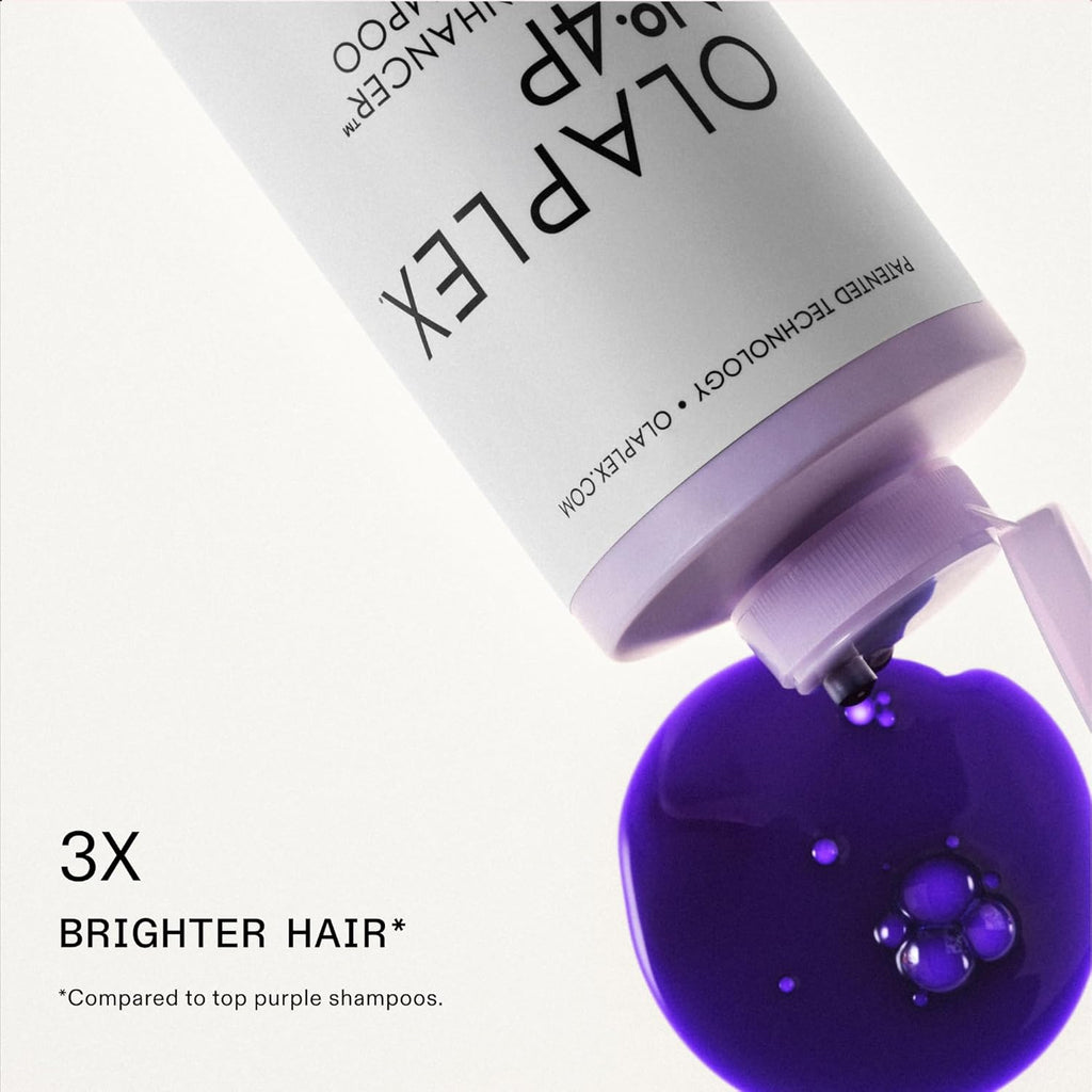 No. 4P Blonde Enhancer Purple Toning Shampoo, Repairs, Hydrates, & Brightens All Blonde, Lightened, & Grey Hair, 8.5 Fl Oz