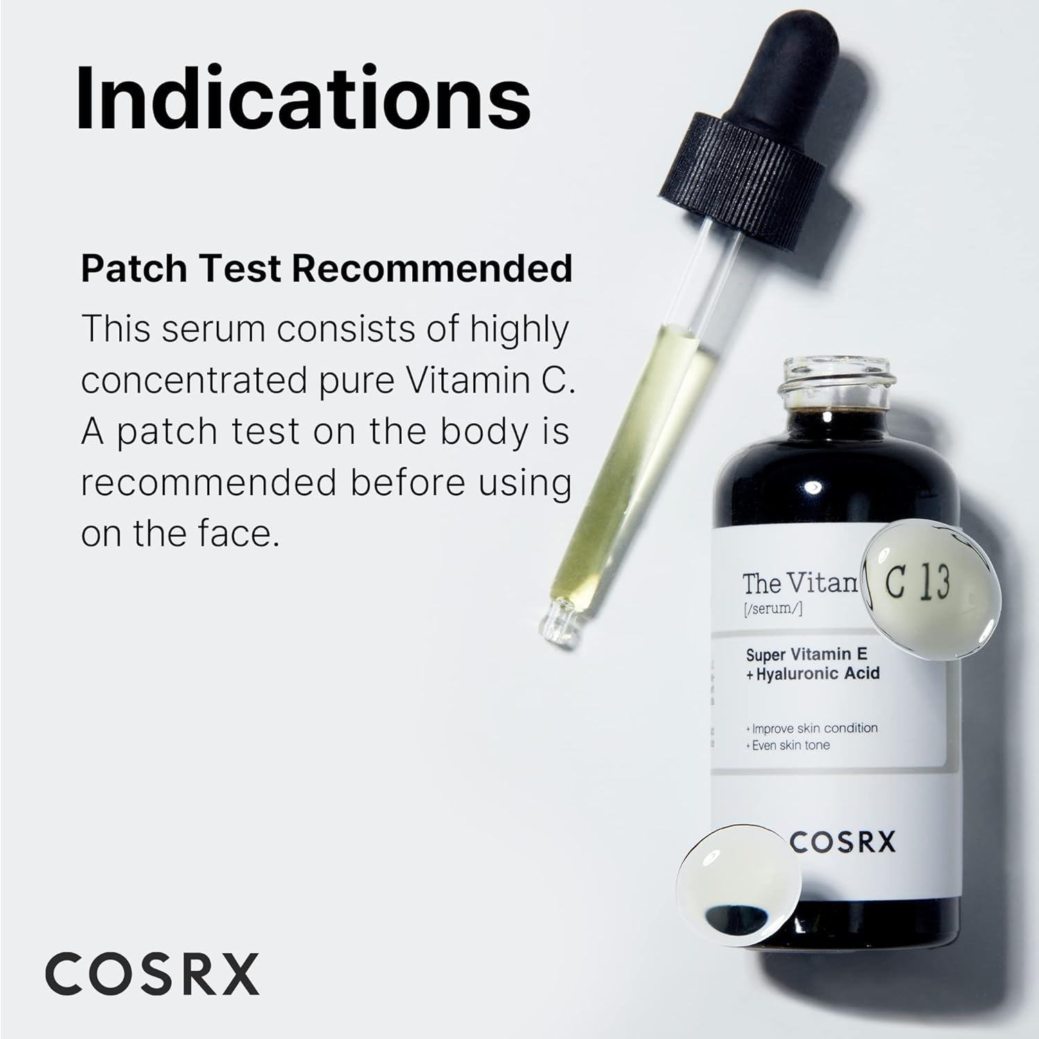 Pure Vitamin C 13% Serum with Vitamin E & Hyaluronic Acid, Hydrating Facial Serum for Fine Lines, Uneven Skin Tone & Dull Skin, 0.67Fl.Oz/20Ml, Korean Skin Care