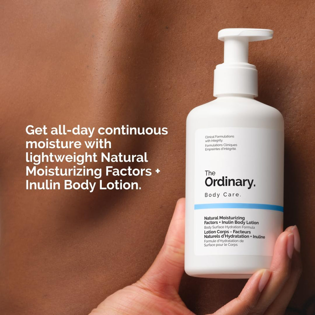 The Ordinary Natural Moisturizing Factors + Inulin Body Lotion, Lightweight Hydration for All-Day Moisture & Skin Barrier Support, 240Ml