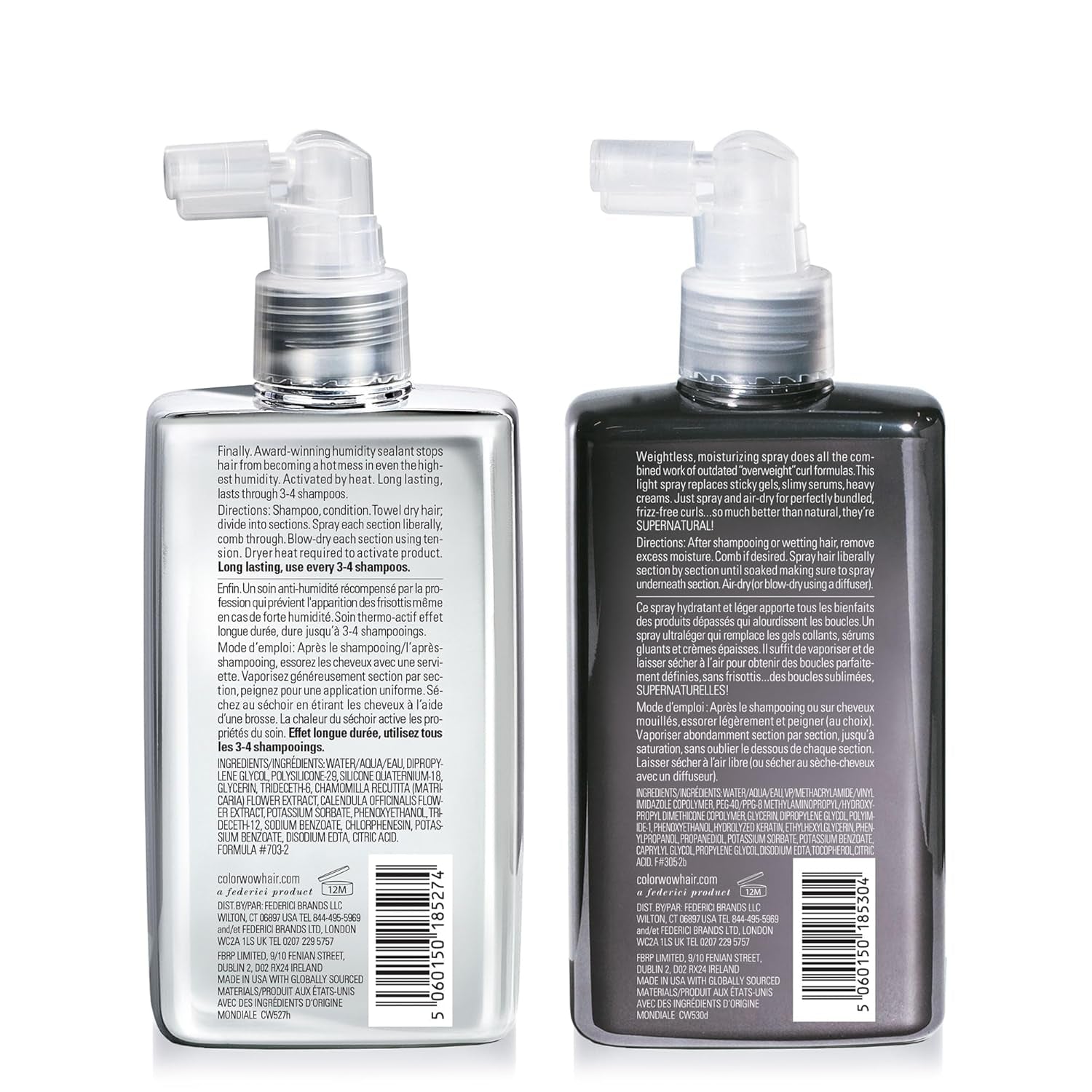 COLOR WOW Dream Duo for Curly Hair- Switch up Your Style from Curly to Straight and Back Again. Featuring DREAM COAT and DREAM COAT CURLY with Advanced Frizz Control + Heat Protectants for Glossy Hair