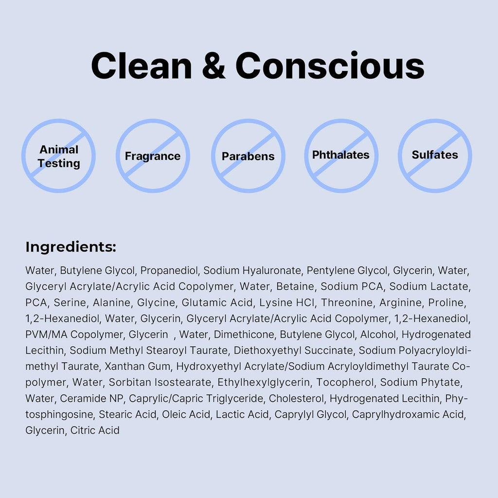 Pure Sodium Hyaluronic Acid 3% Serum, Hydration & Moisture Boosting Facial Serum for Fine Lines & Wrinkles, Plump & Repair Dry Skin, 0.67Fl.Oz/20Ml, No Artificial Fragrance, Korean Skin Care