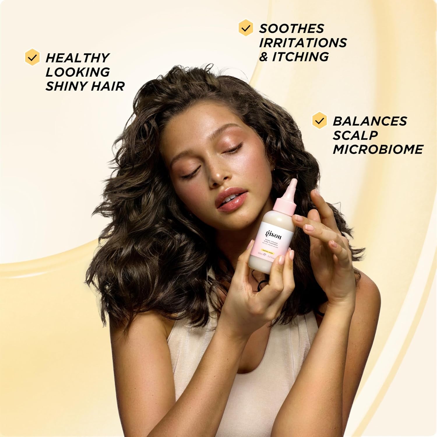 Honey Infused Scalp Treatment, Intensive Leave-On Treatment with Mirsalehi Honey for Deep Scalp and Hair Revitalizing, Helps Repair and Rebalance (3.4 Fl Oz)