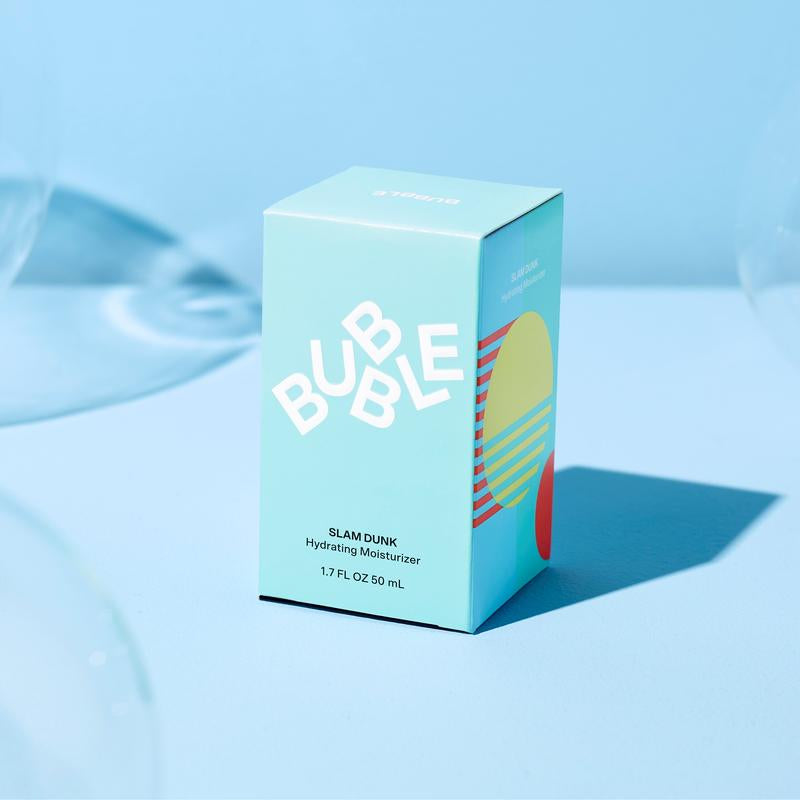 Bubble Skincare Slam Dunk Face Moisturizer - Hydrating Face Cream for Dry Skin Made with Vitamin E + Aloe Vera Juice for a Glowing Complexion - Skin Care with Blue Light Protection